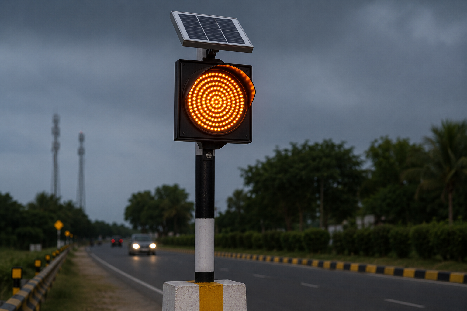 Traffic Solar Blinker manufacturer in Alwar &mdash; Auroguard